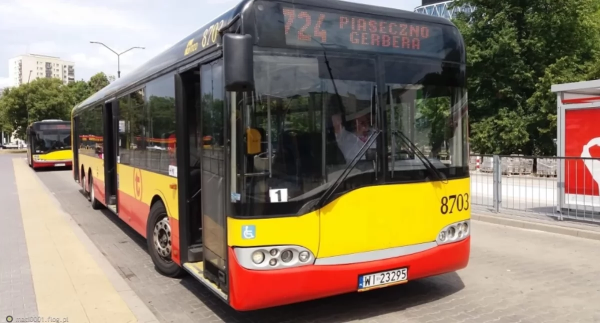 Czasowa zmiana trasy linii 724