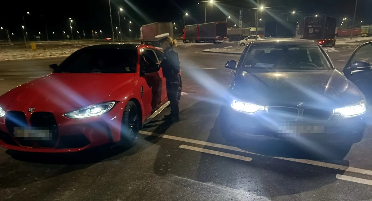 Driftował bez prawa jazdy na parkingu MOP Mieszkowo