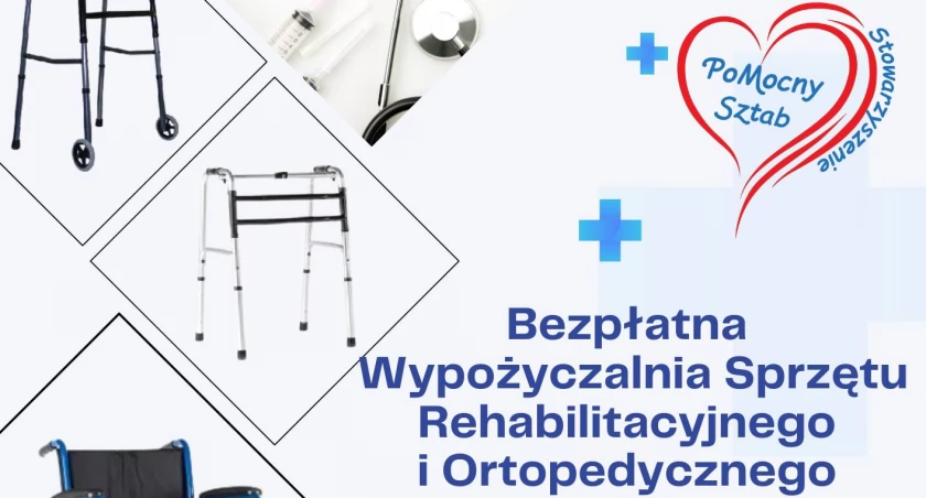 Bezpłatna wypożyczalnia sprzętu rehabilitacyjnego i ortopedycznego dla mieszkańców powiatu piaseczyńskiego