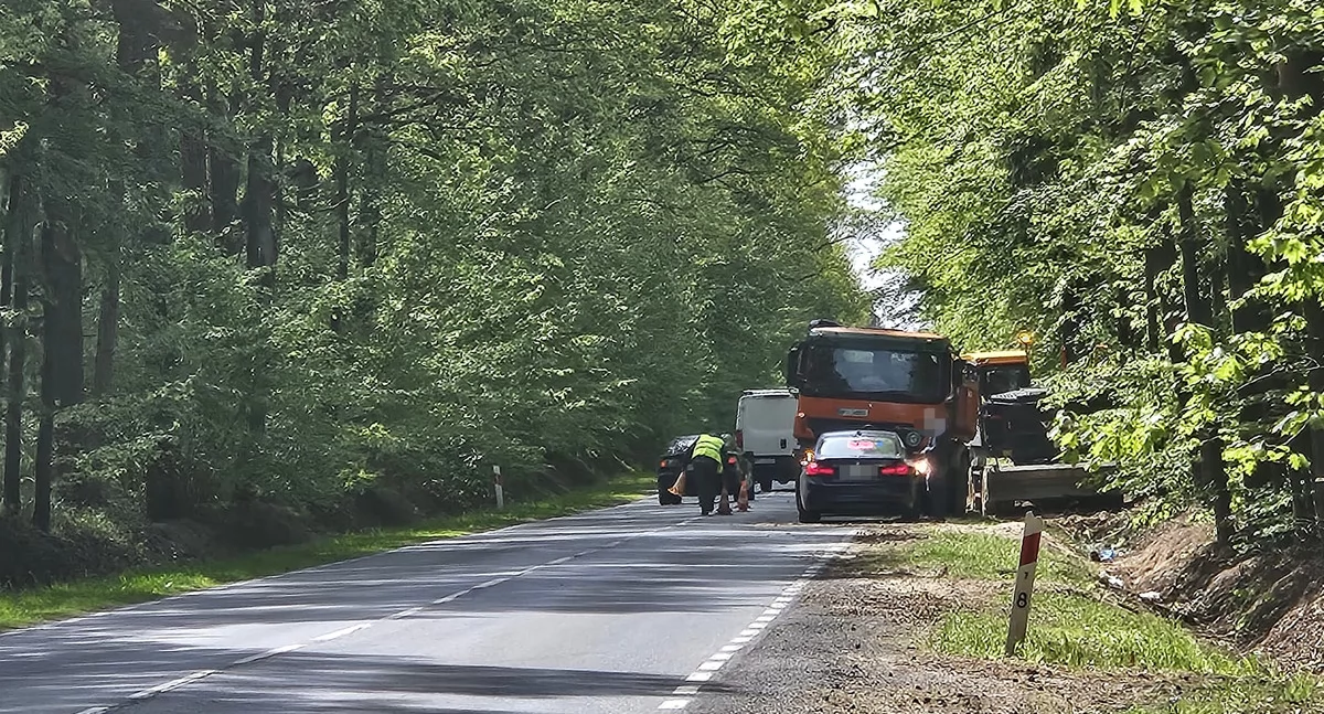Plan był wzorowy, wykonanie już nie - kierownik robót drogowych z mandatem