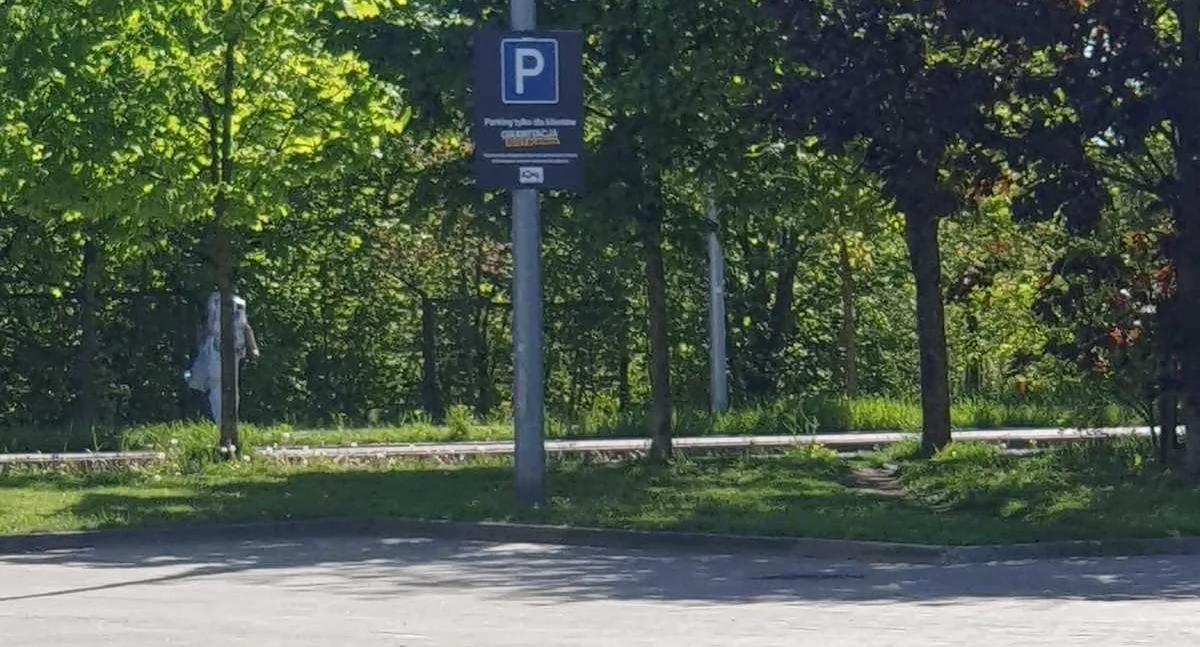 Kradzież w sklepie nieudolna próba kamuflażu za drzewem