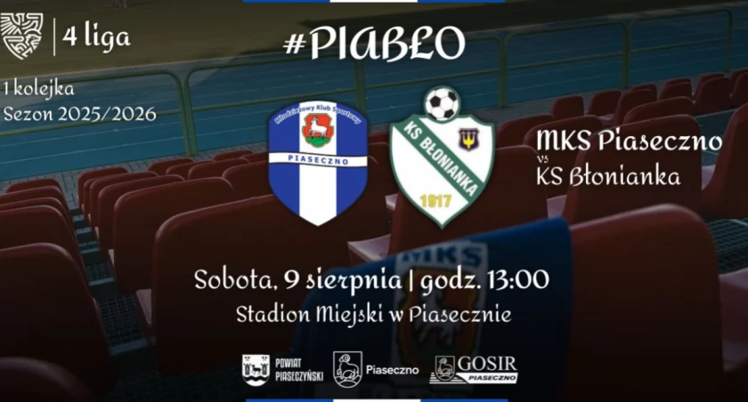 Mecz piłki nożnej MKS Piaseczno vs KS Błonianka