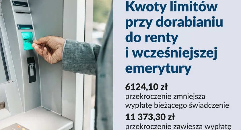 Niższe limity dorabiania dla rencistów i wcześniejszych emerytów