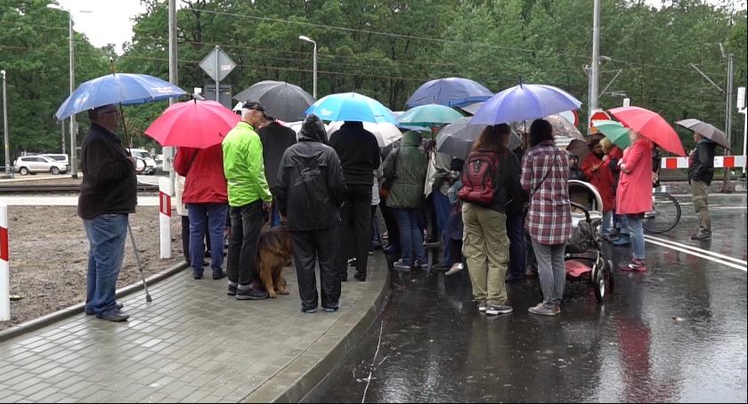 Protest mieszkańców Zalesia Górnego