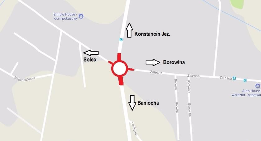 Zamknięcie skrzyżowania ulicy Zaleśnej z drogą powiatową 2811W