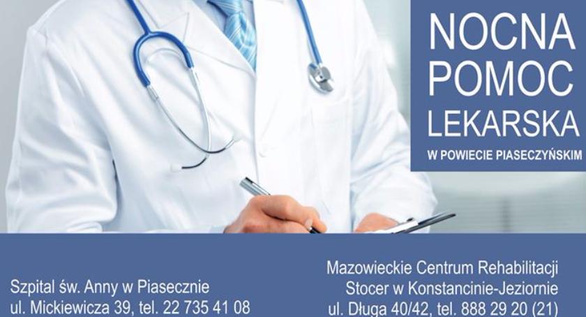 Nocna pomoc lekarska także w Konstancinie