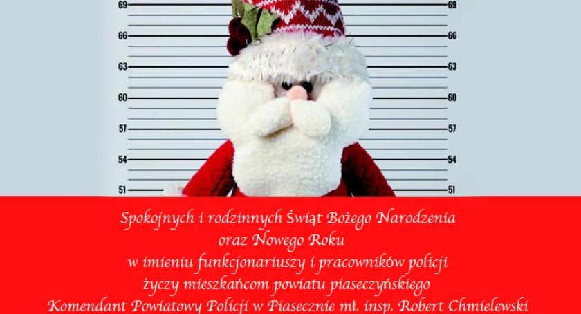Świąteczne Życzenia od Komendanta Powiatowego Policji w Piasecznie
