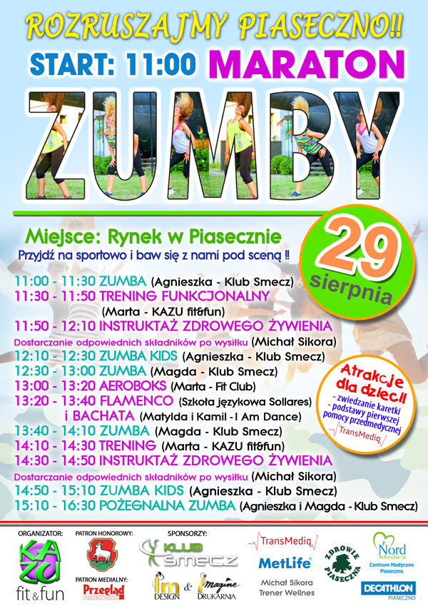 Maraton zumby na rynku
