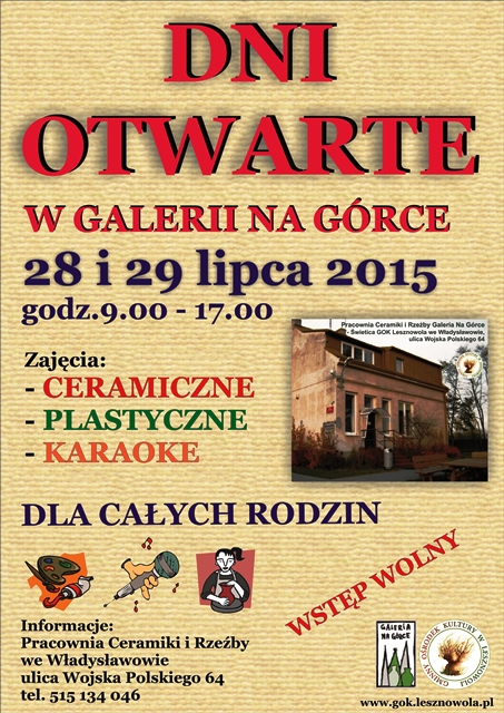 Dni Otwarte w Pracowni Ceramiki i Rzeźby