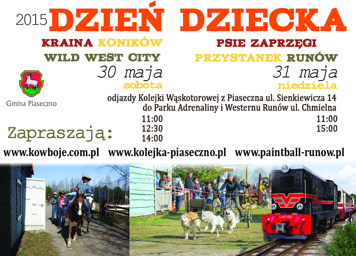 Nie wiecie jeszcze gdzie spędzić Dzień Dziecka? Zapraszamy do Parku Adrenaliny i Westernu Runów