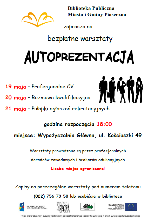 Bezpłatne warsztaty Autoprezentacja