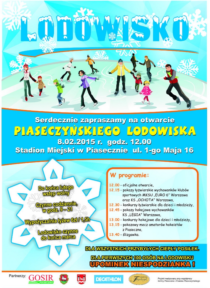 Otwarcie lodowiska w Piasecznie