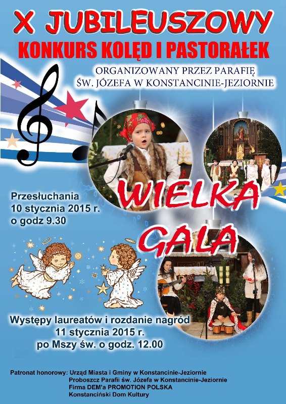 Jubileuszowy konkurs kolęd