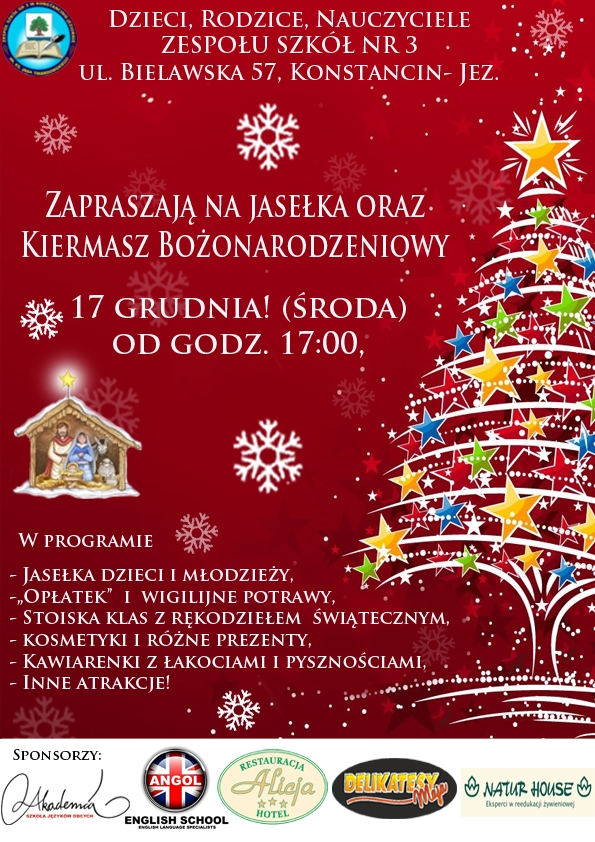 Jasełka i kiermasz w Konstancinie