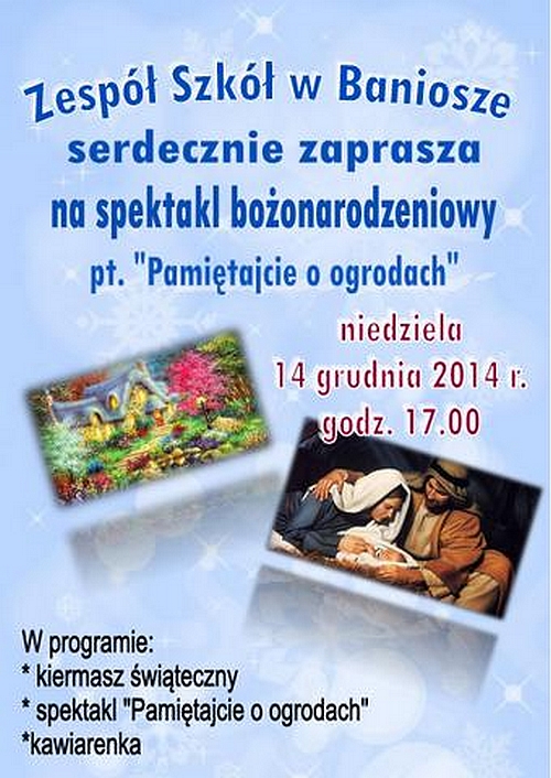 Pamiętajcie o ogrodach