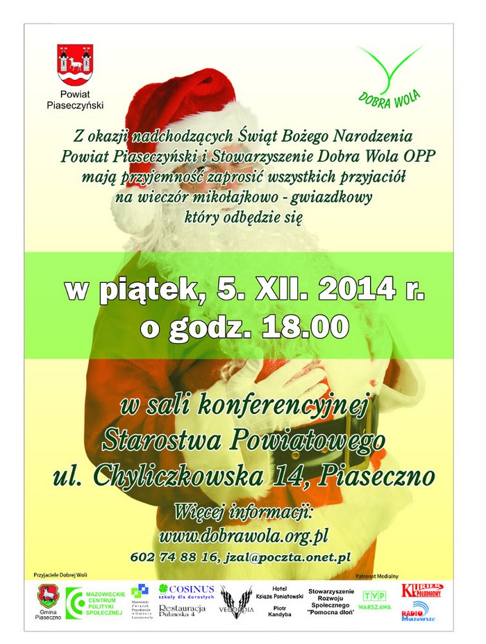 Wieczór mikołajkowo-gwiazdkowy Dobrej Woli