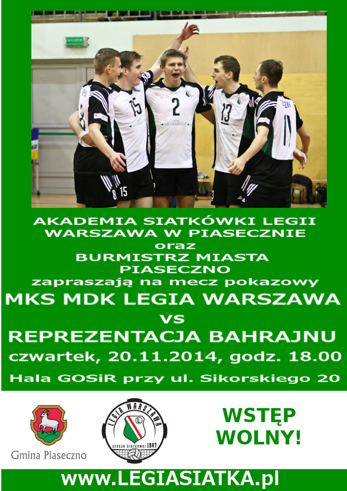 Sparing Legii z reprezentacją Bahrajnu