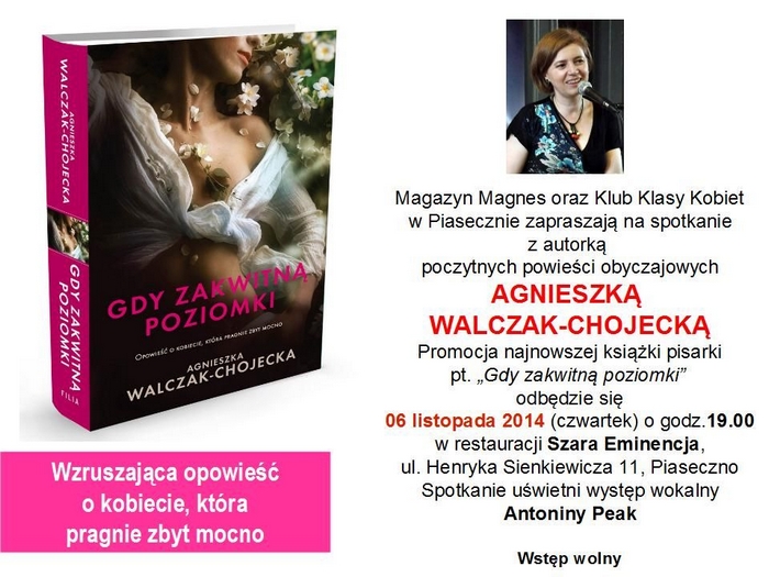 Spotkanie autorskie z Agnieszką Walczak-Chojecką