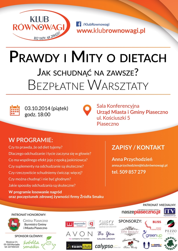 Warsztaty o dietach w Piasecznie