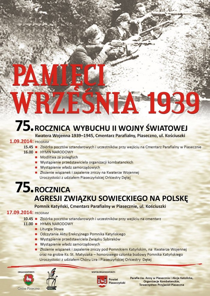 75. rocznica wybuchu II Wojny Światowej