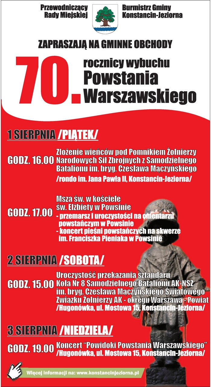 70. rocznica wybuchu Powstania Warszawskiego
