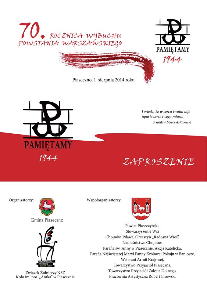 70. Rocznica Wybuchu Powstania Warszawskiego