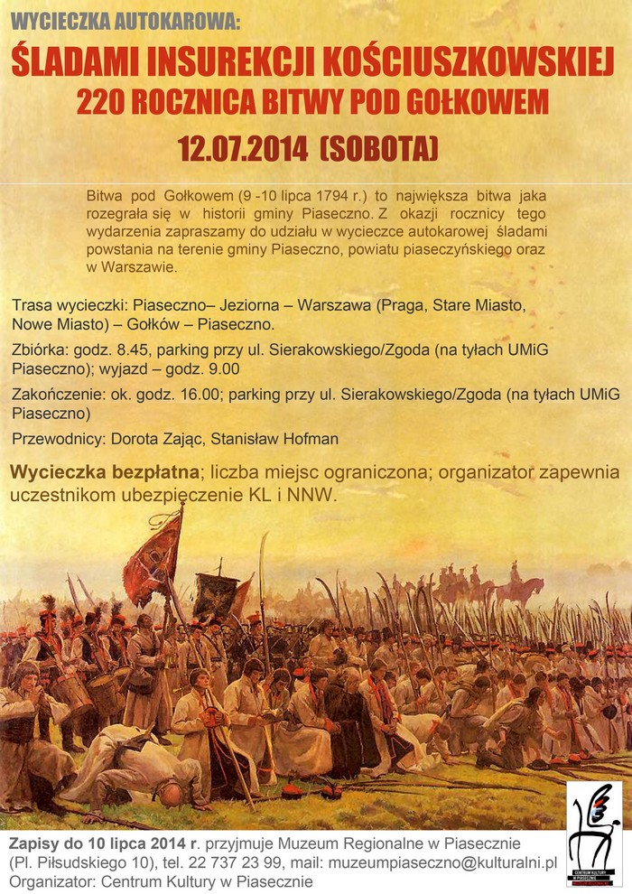 Wycieczka Śladami Insurekcji Kościuszkowskiej