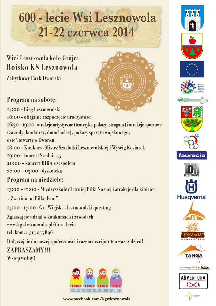 600-lecie wsi Lesznowola