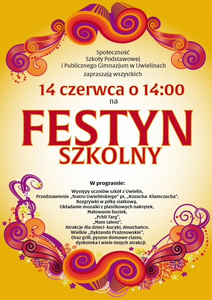 Festyn szkolny w Uwielinach