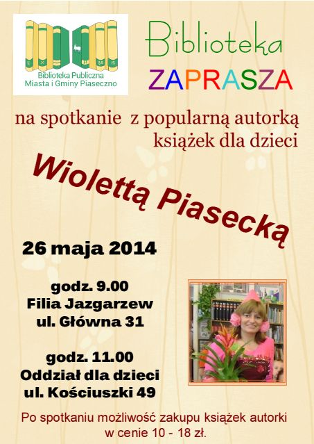 Spotkanie z Wiolettą Piasecką