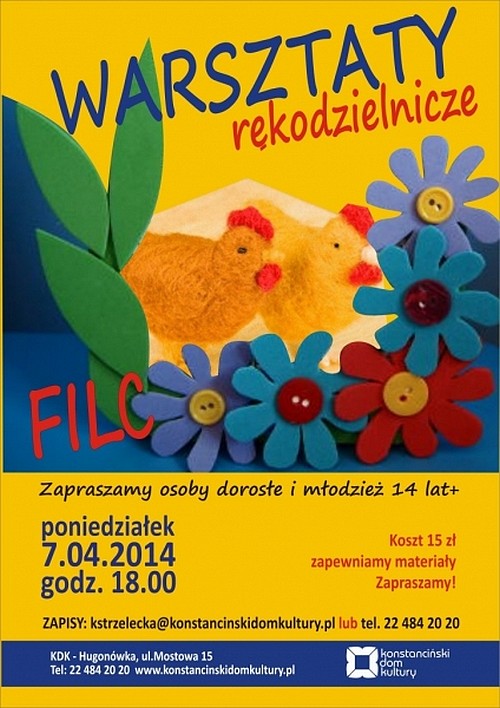 Warsztaty filcowe w KDK