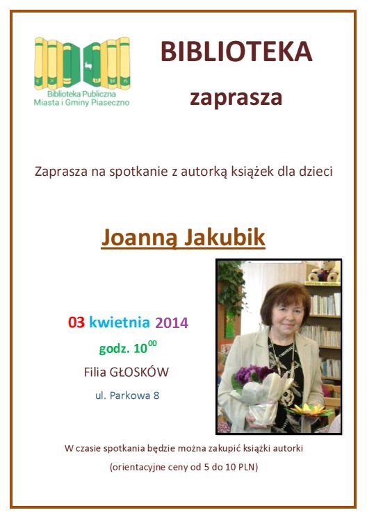 Spotkanie z Joanną Jakubik