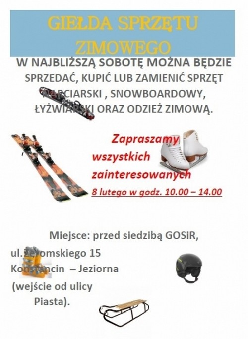 Giełda sprzętu zimowego