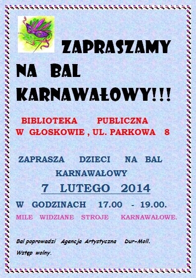 Bal karnawałowy dla dzieci