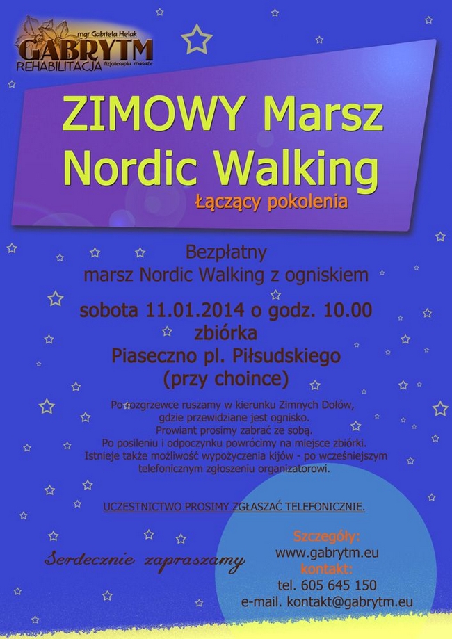 Zimowy Marsz Nordic Walking