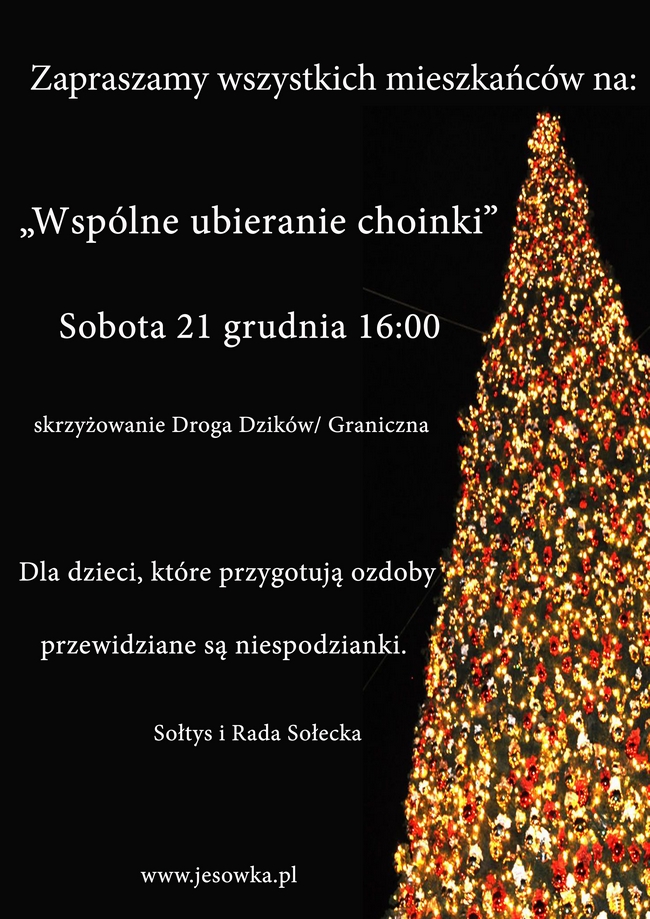 Ubieranie choinki