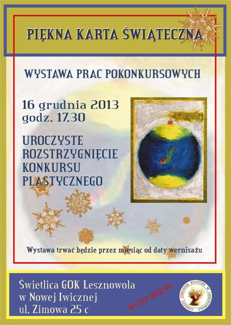 Piękna Karta Świąteczna