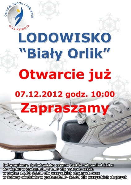 Otwarcie lodowiska w Górze Kalwarii