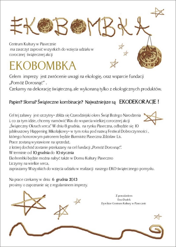 Ekobombka w Piasecznie