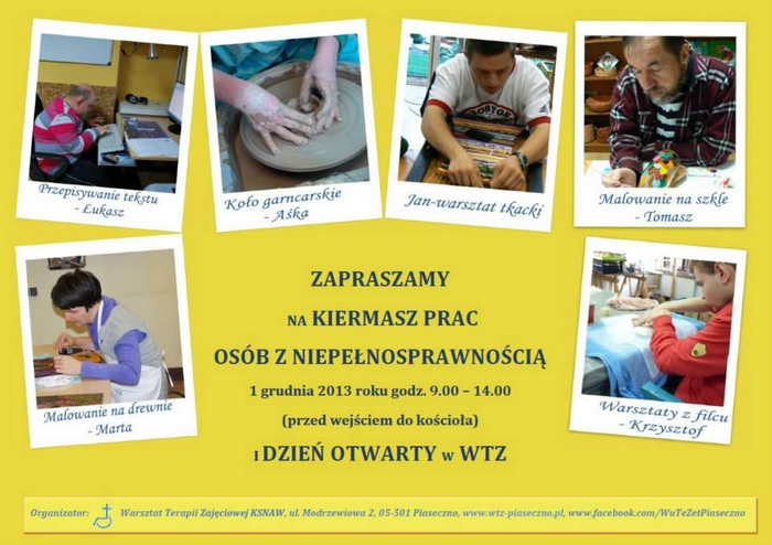 Kiermasz Warsztatów Terapii Zajęciowej