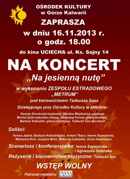 Koncert Na jesienną nutę