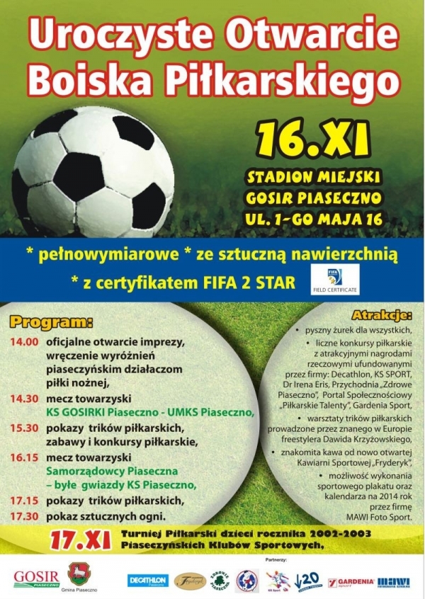 Otwarcie boiska w Piasecznie