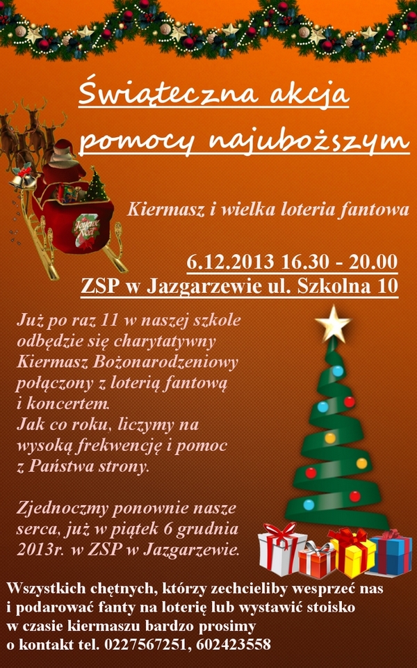 Świąteczna akcja pomocy najuboższym