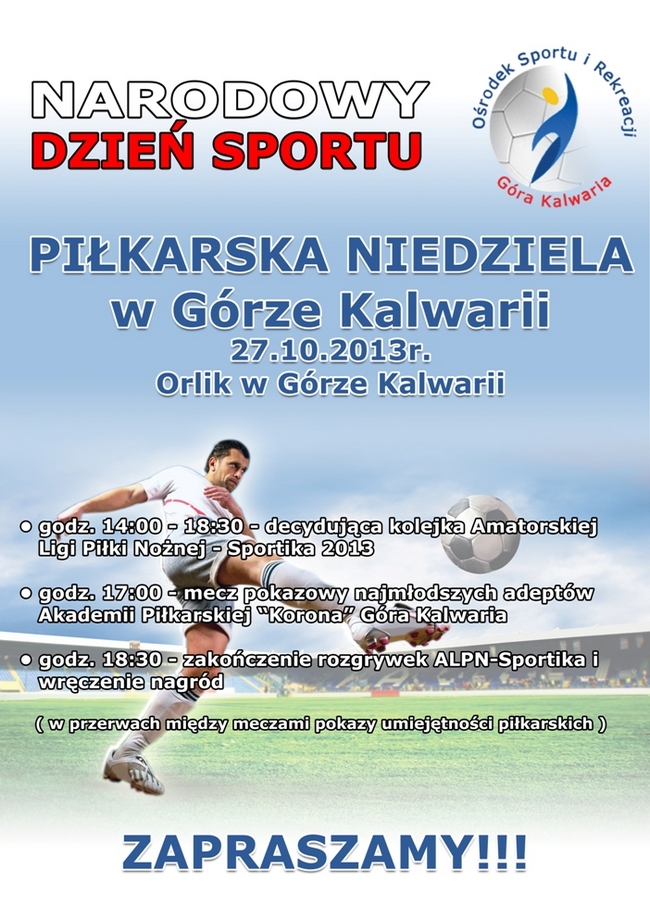 Piłkarska niedziela w GK