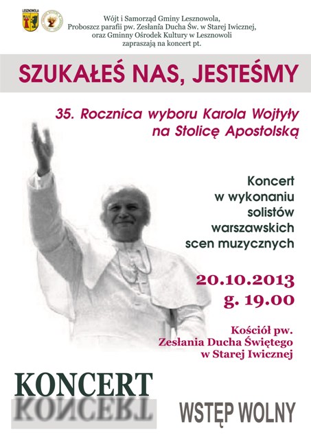 Koncert Szukałeś nas, jesteśmy