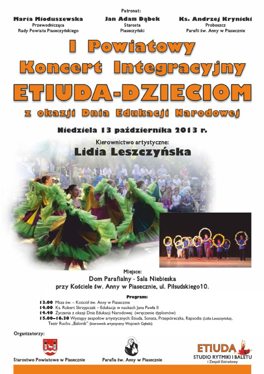 Powiatowy Koncert Integracyjny Etiuda - Dzieciom
