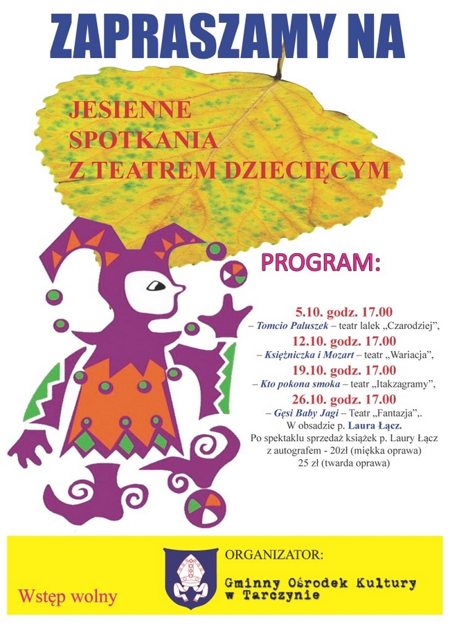 Jesienne Spotkania z Teatrem Dziecięcym