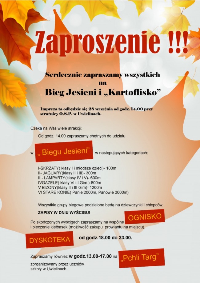 Bieg Jesieni w Uwielinach