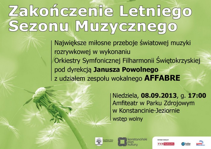 Zakończenie koncertów letnich