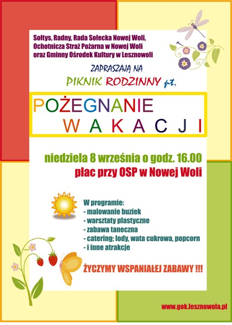 Pożegnanie wakacji